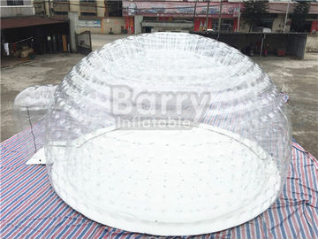 Tenda gonfiabile trasparente della bolla, tenda di campeggio all'aperto dell'aria con la tela cerata del PVC