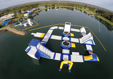 Parco gonfiabile gigante dell'acqua dei bambini stupefacenti per il mare/oceano 17x8m Customzied