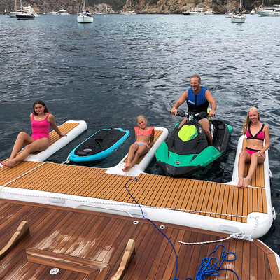 Yacht gonfiabile di Jet Ski Floating Dock Pontoon For dei giocattoli durevoli dell'acqua
